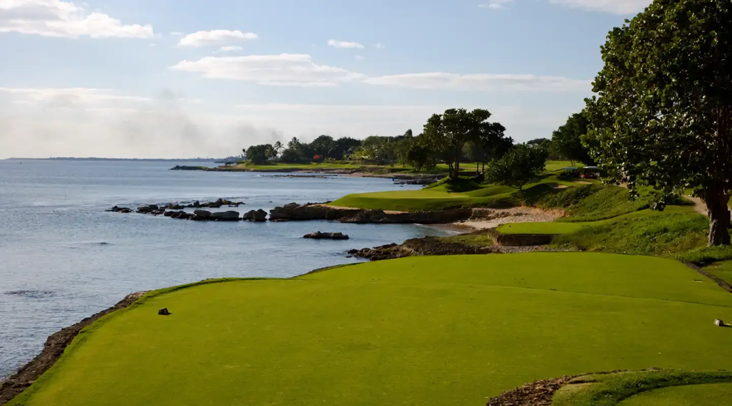 Coastal views from the Teeth of the Dog course