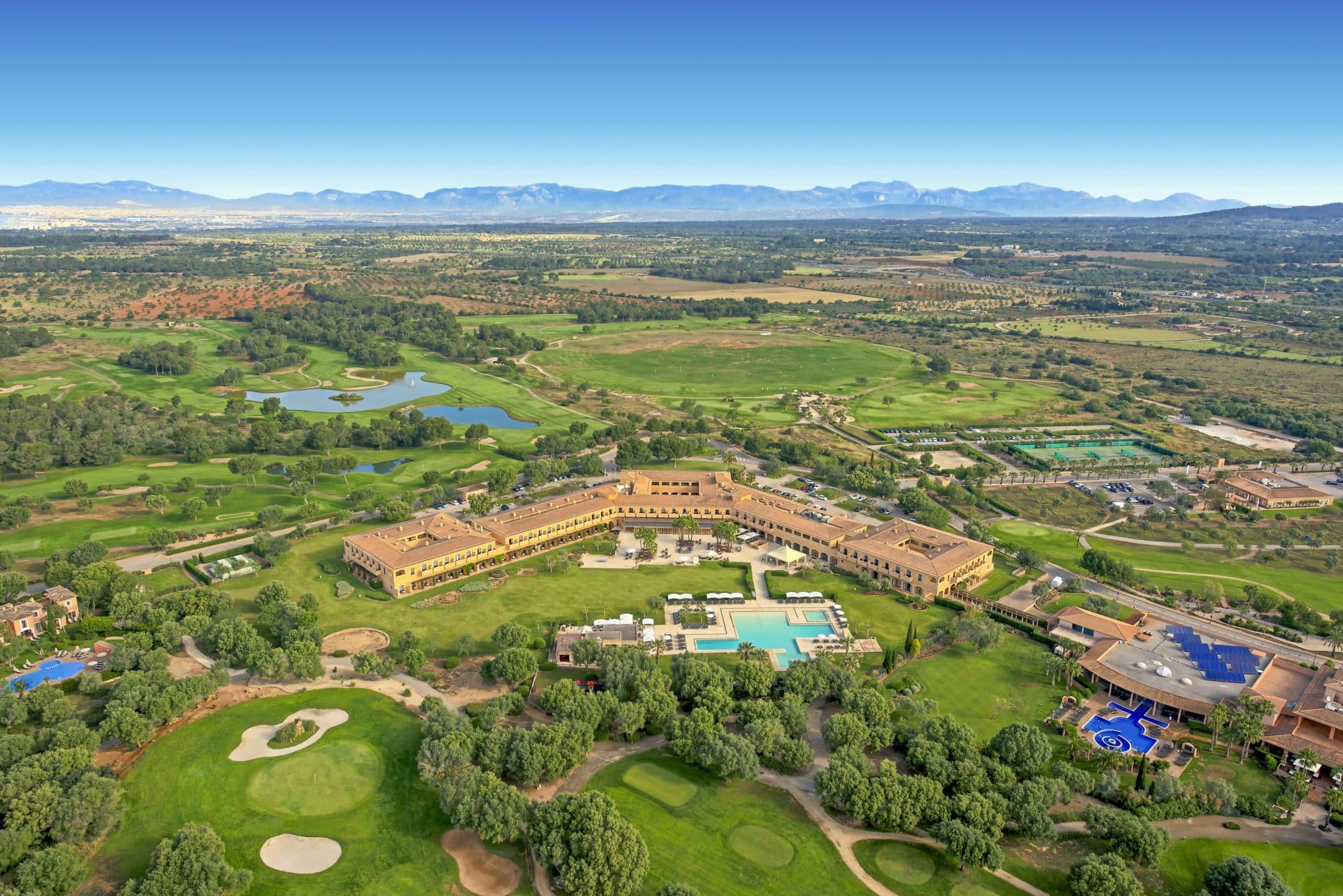 Aerial view of the resort