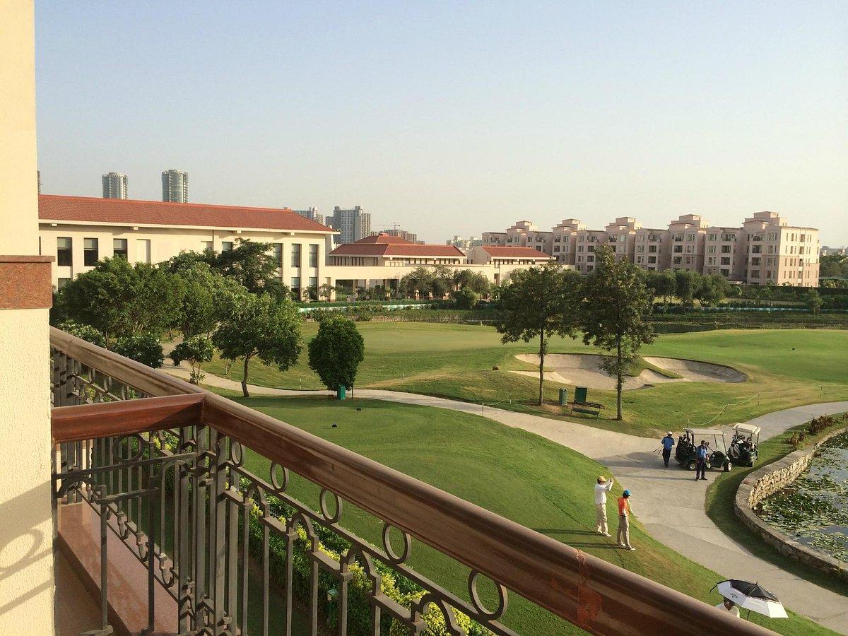 Balcony views of the Jaypee Greens Golf Resort