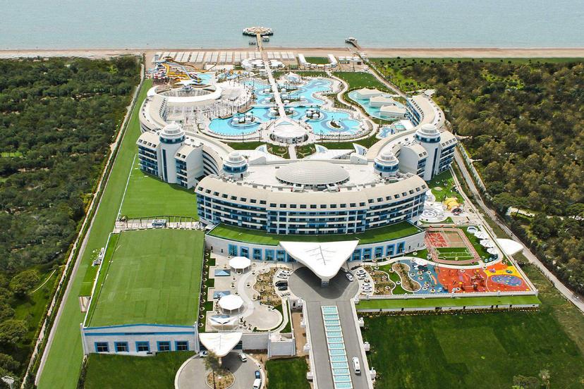 Aerial view of the resort