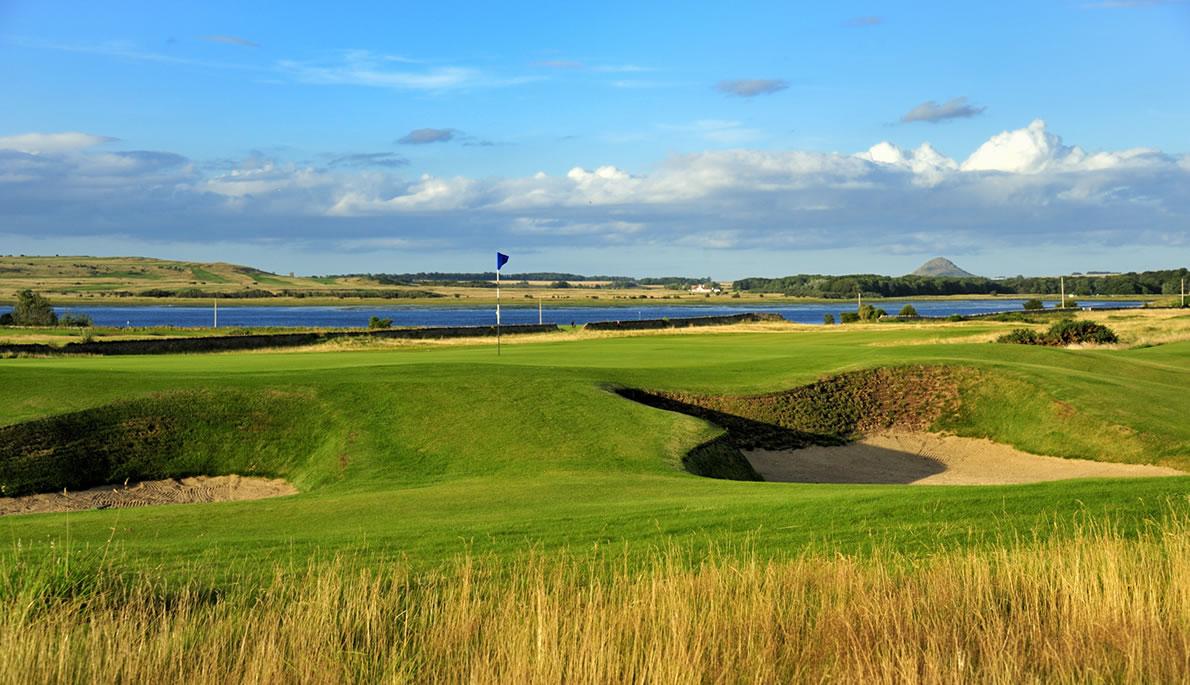The course offers rolling fairways with breathtaking views of the surrounding countryside and waterways.