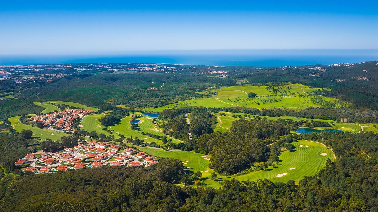 Aerial view of the resort