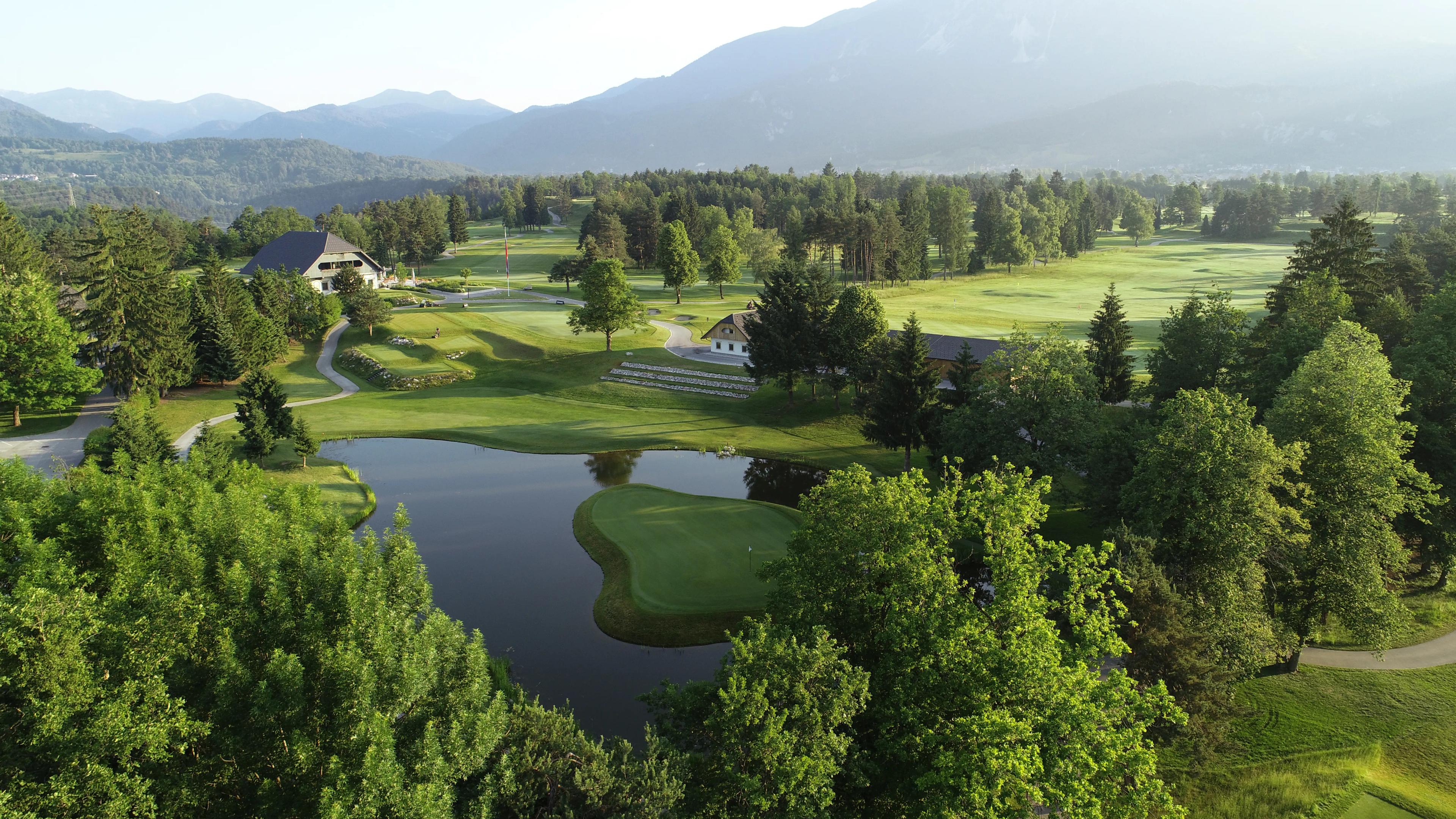 Overhead view of the Royal Bled Golf Course