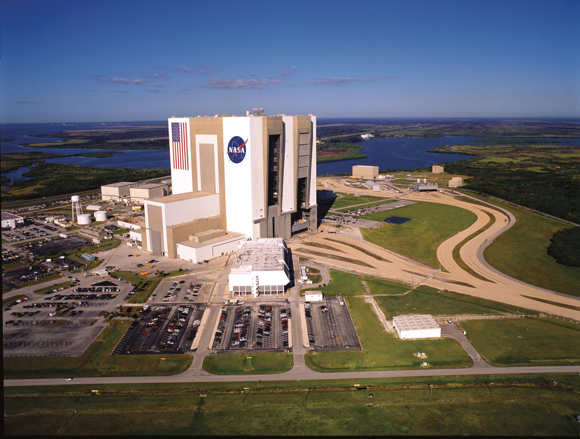 Birdseye view of the NASA building