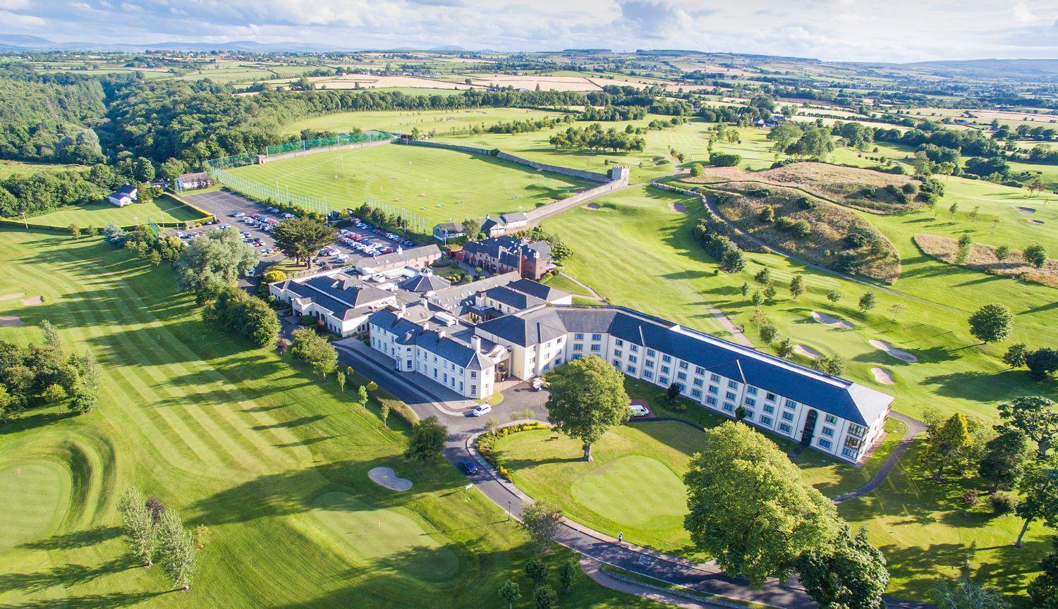 Aerial view of the Galgorm Resort